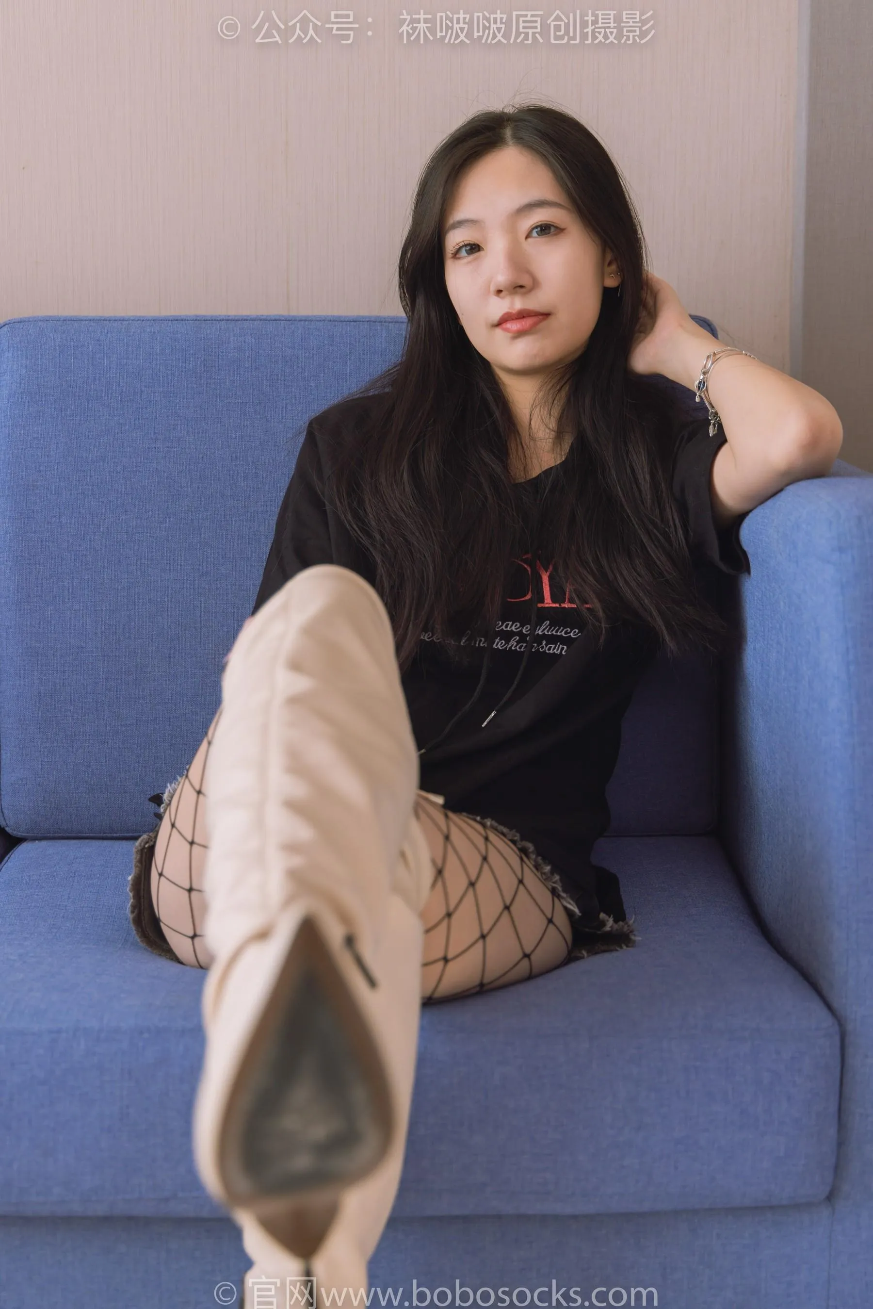 [BoBoSocks袜啵啵]NO.203 三双靴子、黑丝、网袜[23] [54P]插图1